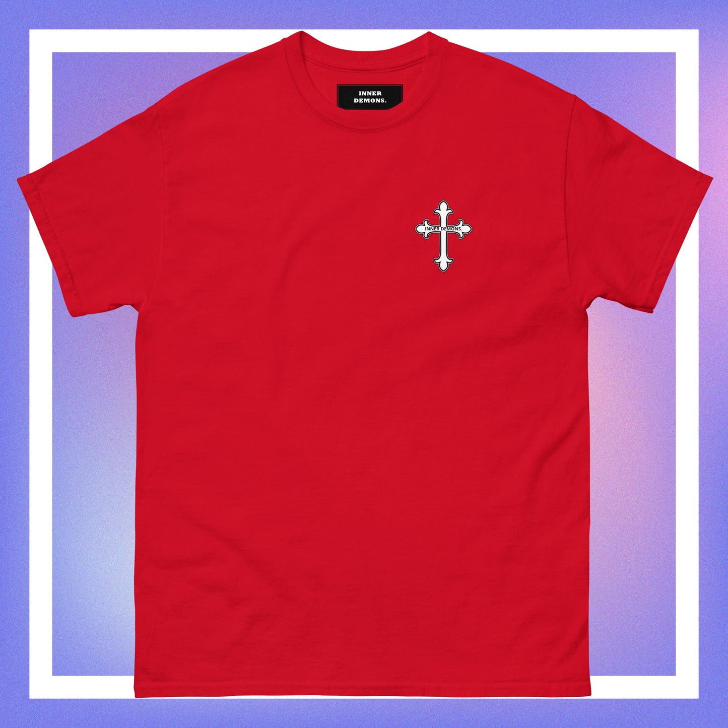 White Cross classic tee