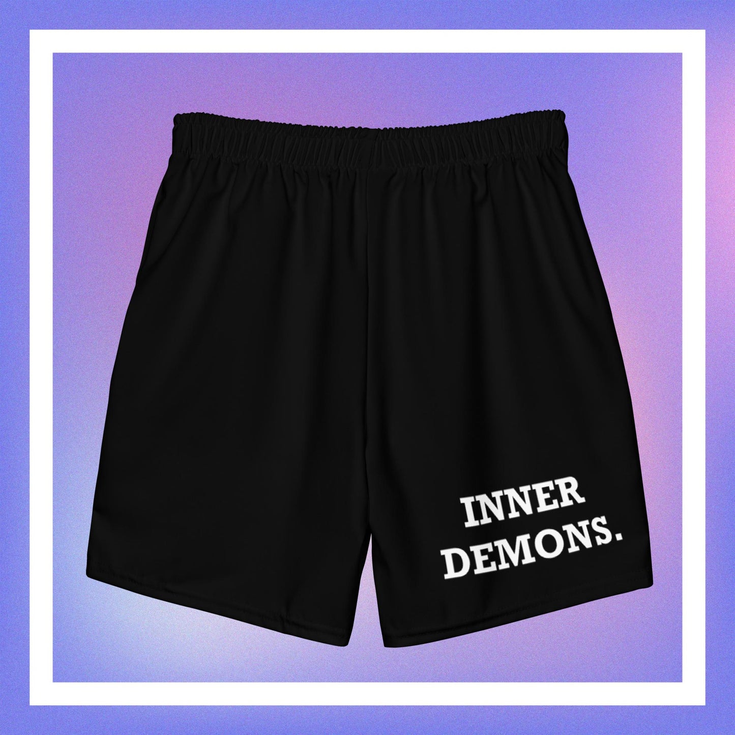 Big Logo Black Swim Trunks