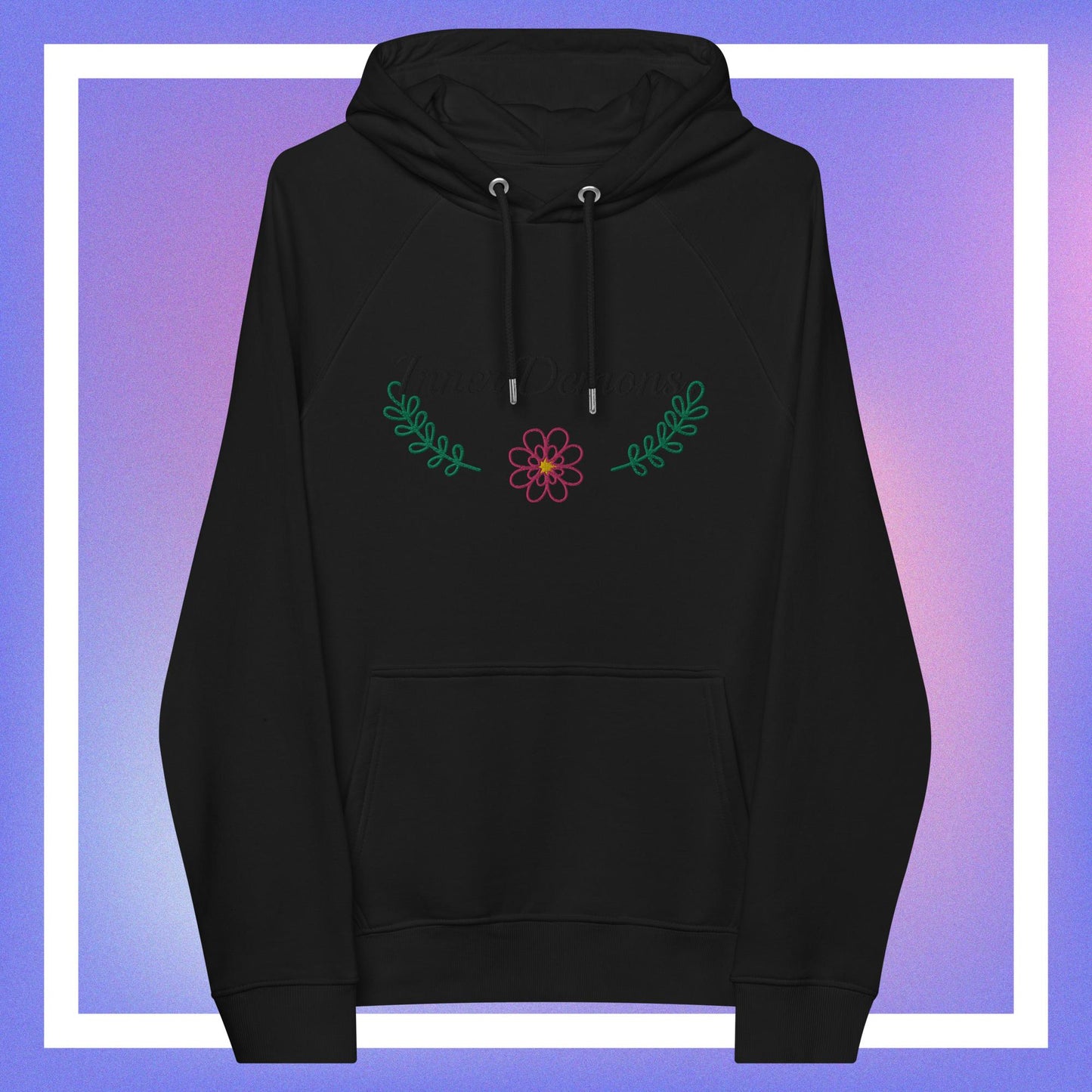 Green Flower Hoodie