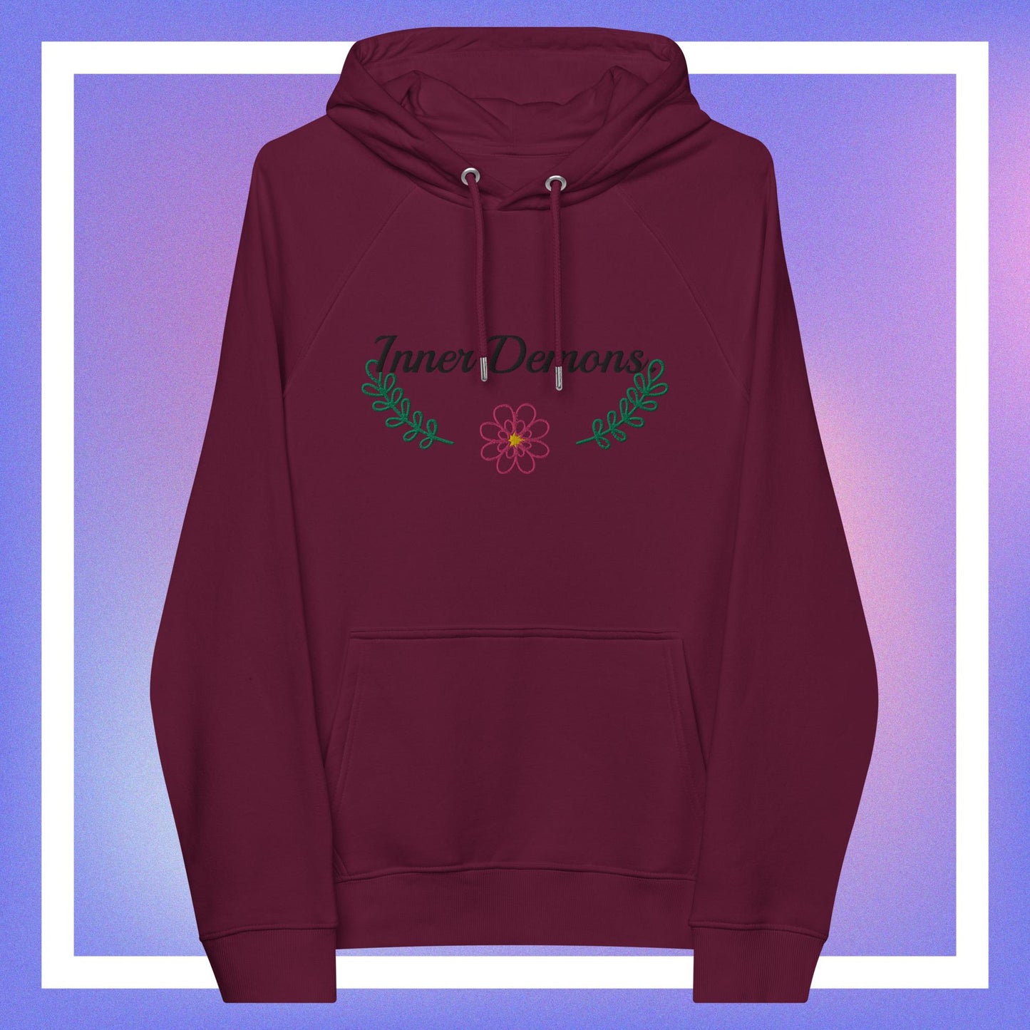 Green Flower Hoodie