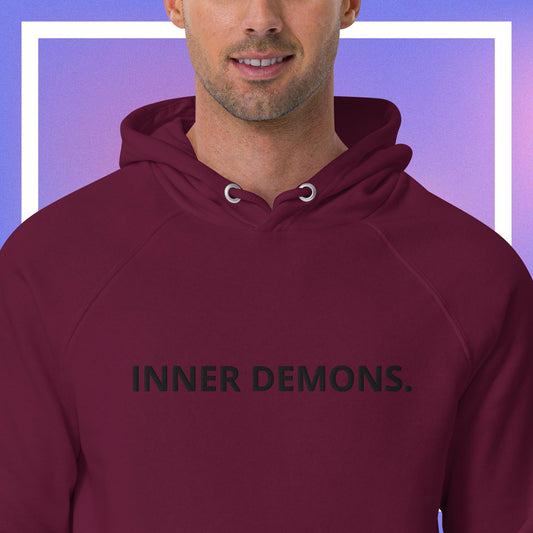 basic straight logo hoodie