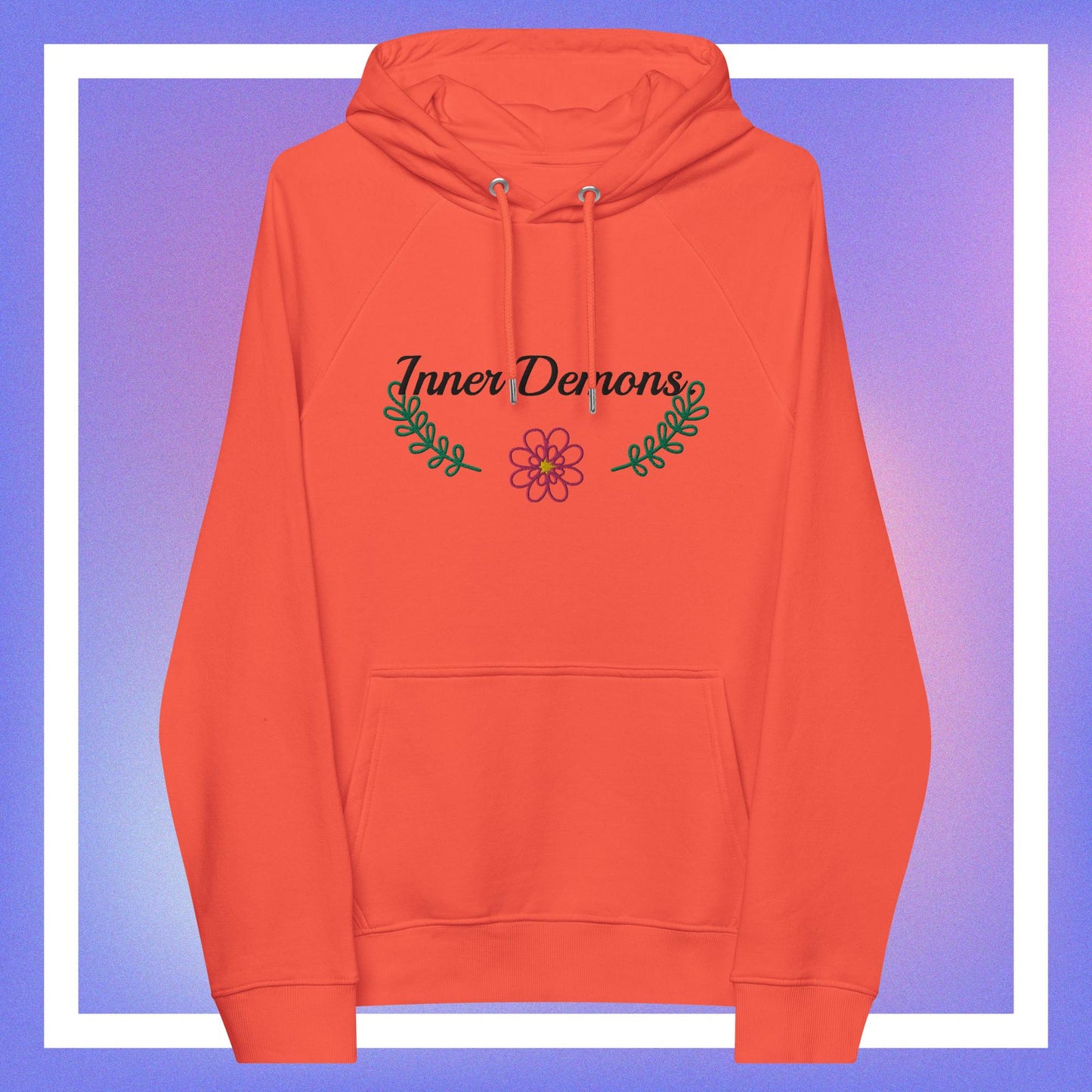 Green Flower Hoodie